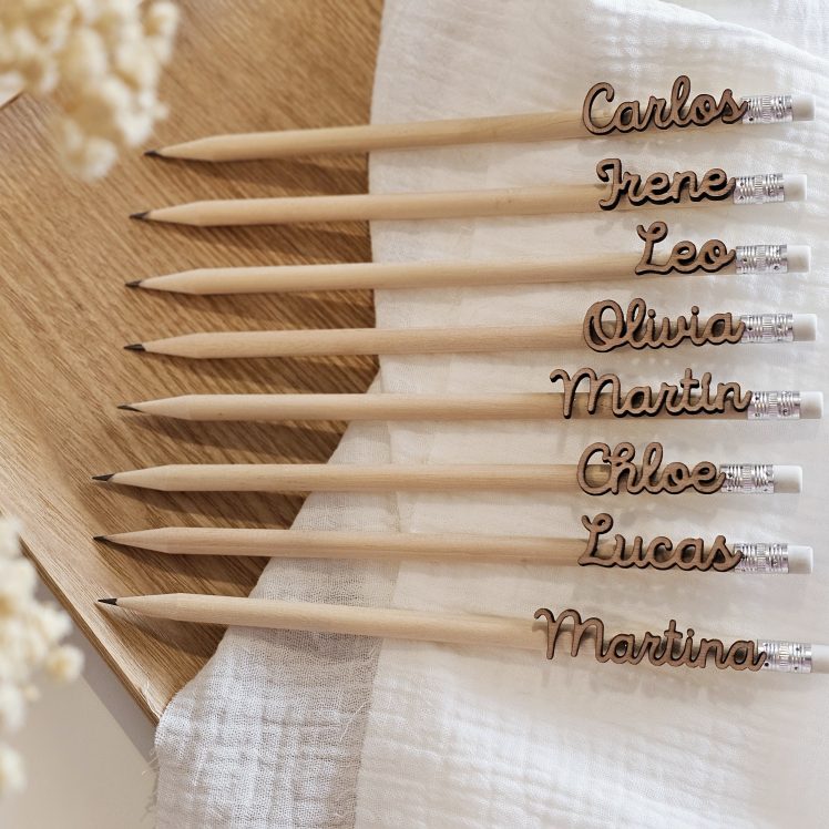 Lápices de madera personalizados