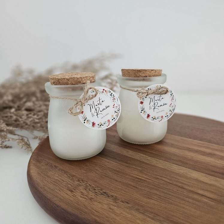 Vela de cristal personalizada